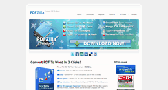 Desktop Screenshot of pdfzilla.com